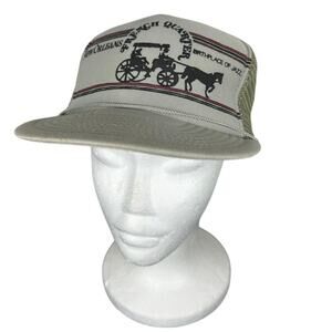 Vtg Rope Trucker Snapback Hat- New Orleans- Gray- Galaxy Caps- french quarter